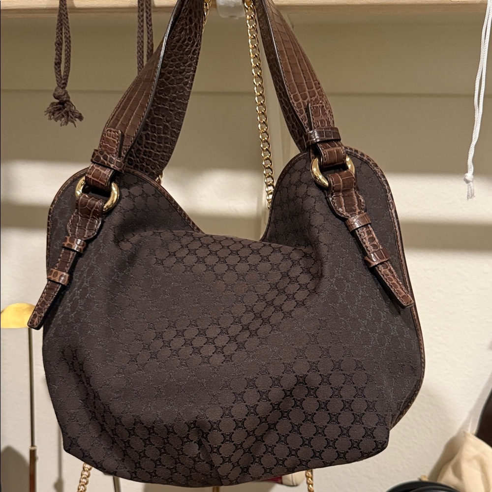 Celine Mint Condition Brown Designer Shoulder Bag - image 1